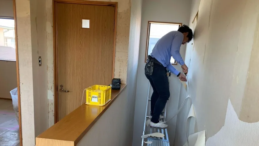剥がし作業