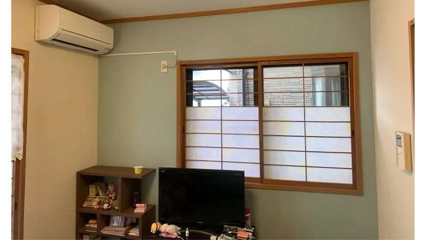 和歌山市梶取M様邸 アクセントクロス工事